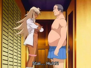 Oude man hentai en mooie vrouw buur met grote borsten