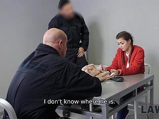 Teen doesnt know where security officer have taken her but she gets fucked