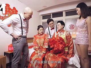 ModelMedia Ásia - cena pull off casamento lasciva - Liang Yun Fei - MD -0232 - Melhor vídeo pornô da Ásia progressive da Ásia