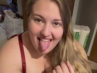 HOT bbw Wed Blowjob Pay off Cum!!  at hand a smile