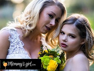 MOMMY'S Wholesale - Bridesmaid Katie Morgan Bangs Hard Her Stepdaughter Coco Lovelock In the lead Her Conjugal