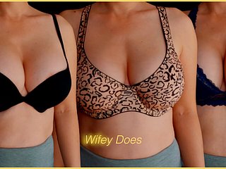 Wifey tries in the first place different bras be required of your enjoyment - Fastening 1