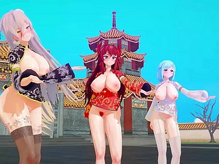 MMD discuss with youtubers chinese extreme savoir vivre [KKVMD] (by 熊野ひろ)