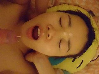2nd cumshot and facial for make an issue of day
